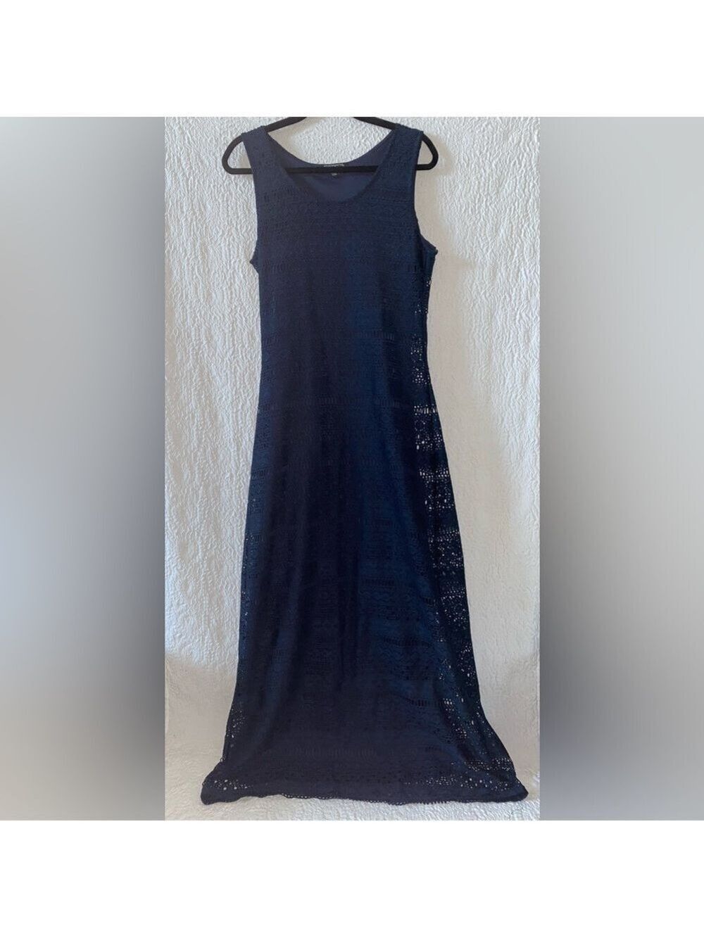 Sharagano Embroidered Lace Sleeveless Maxi Dress - Picture 3 of 9